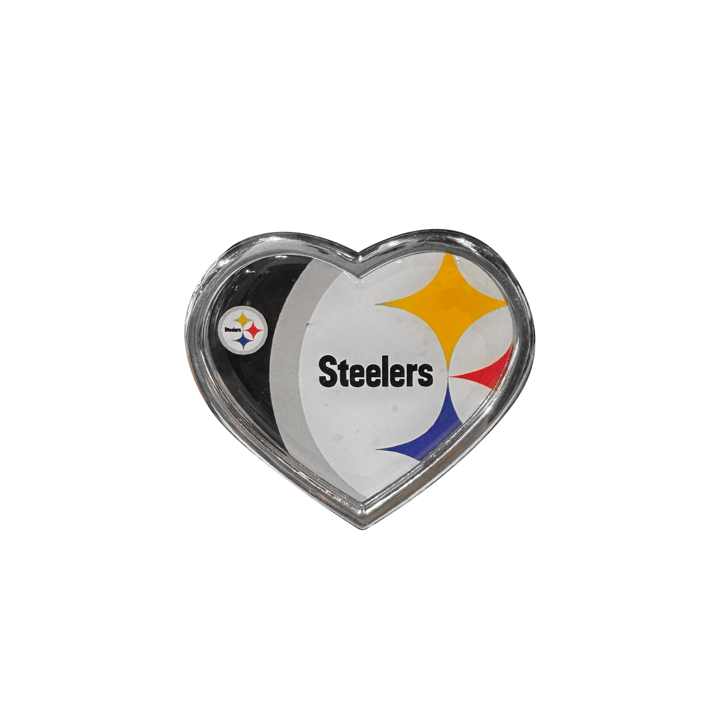Pittsburgh Steelers Heart Auto Emblem