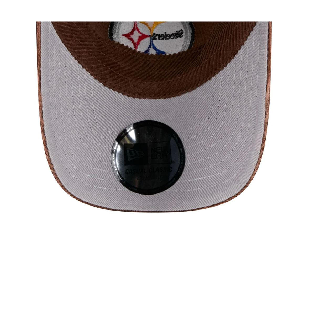 Pittsburgh Steelers Washed Brown Corduroy Casual Classic Adjustable Cap