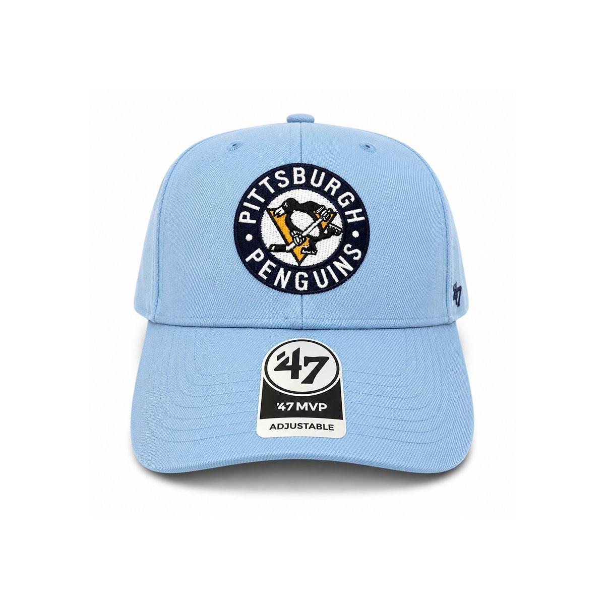 Pittsburgh Penguins Light Blue 47' MVP Adjustable Hat