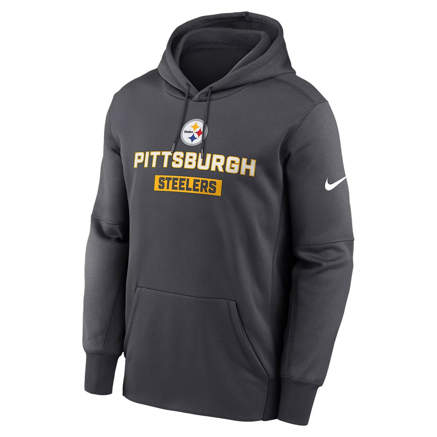 Pittsburgh Steelers Toss Sweep Men’s Nike Therma NFL Pullover Hoodie