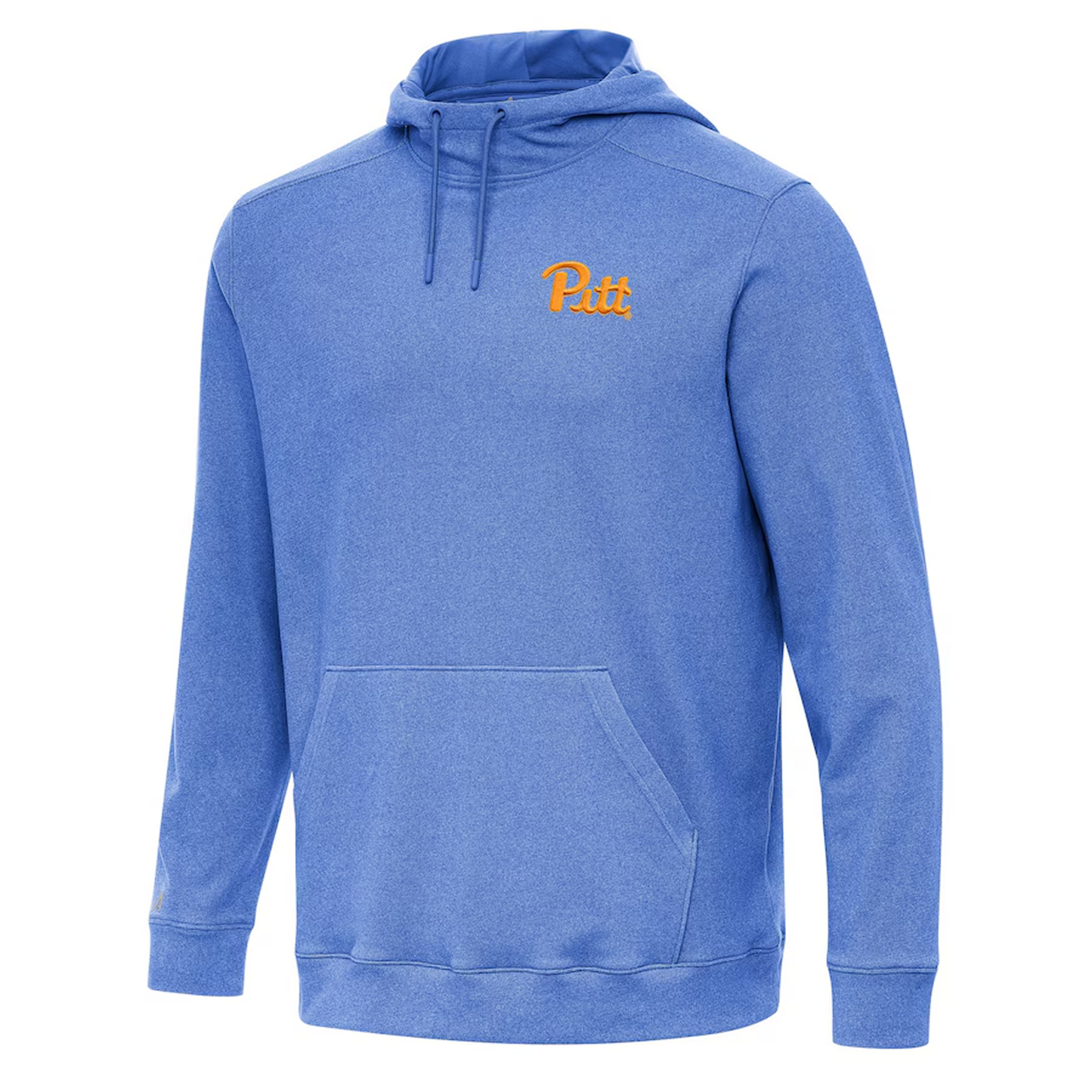 Antigua Heather Royal Pitt Panthers Cloud Pullover Hoodie