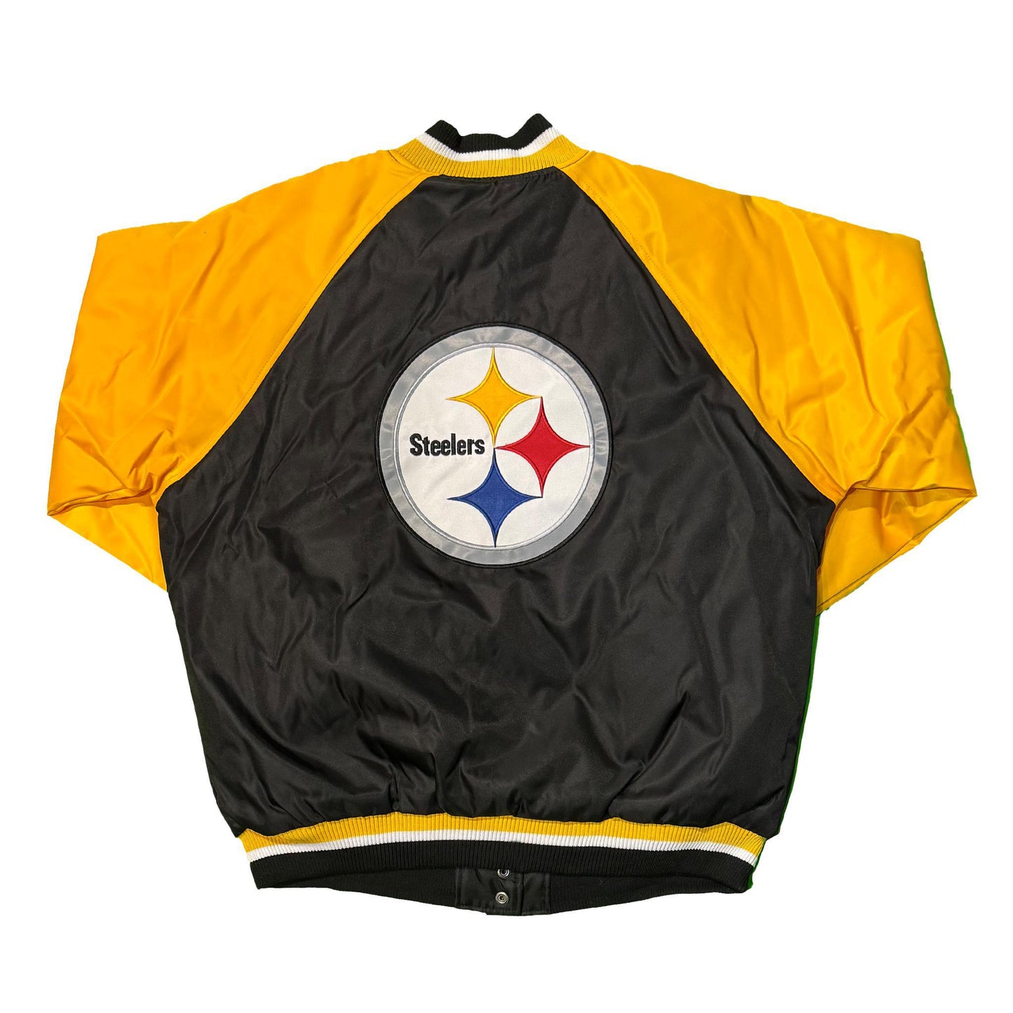 Pittsburgh Steelers Women's Puffy Button Varsity Jacket