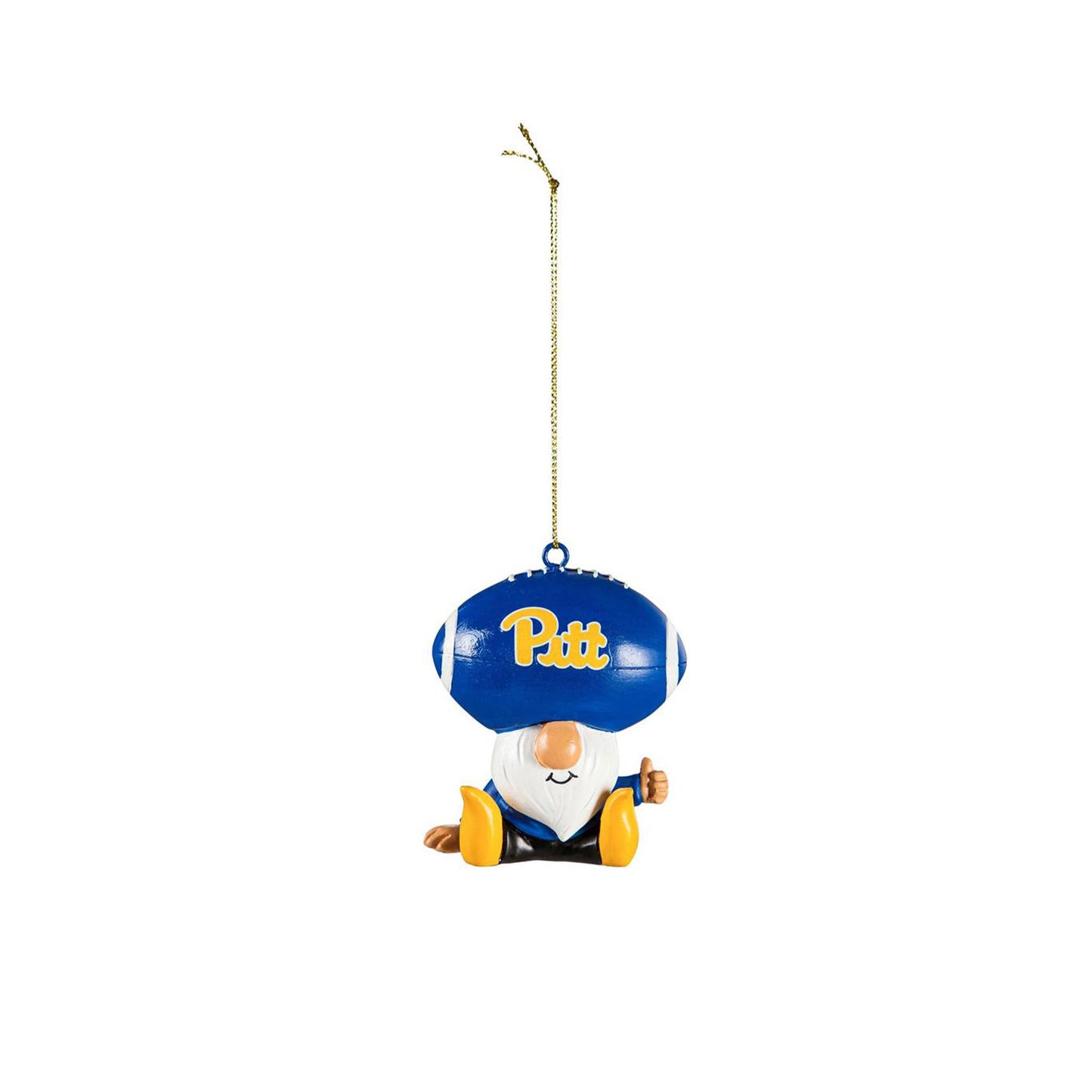 Pittsburgh Panthers Gnome Football Head Ornament