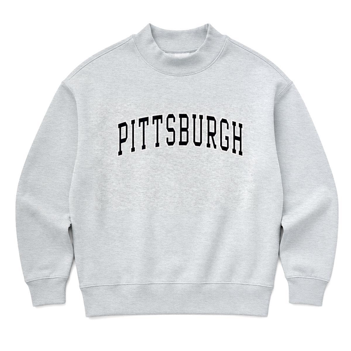PITTSBURGH Premium Crew Neck x Heather Grey