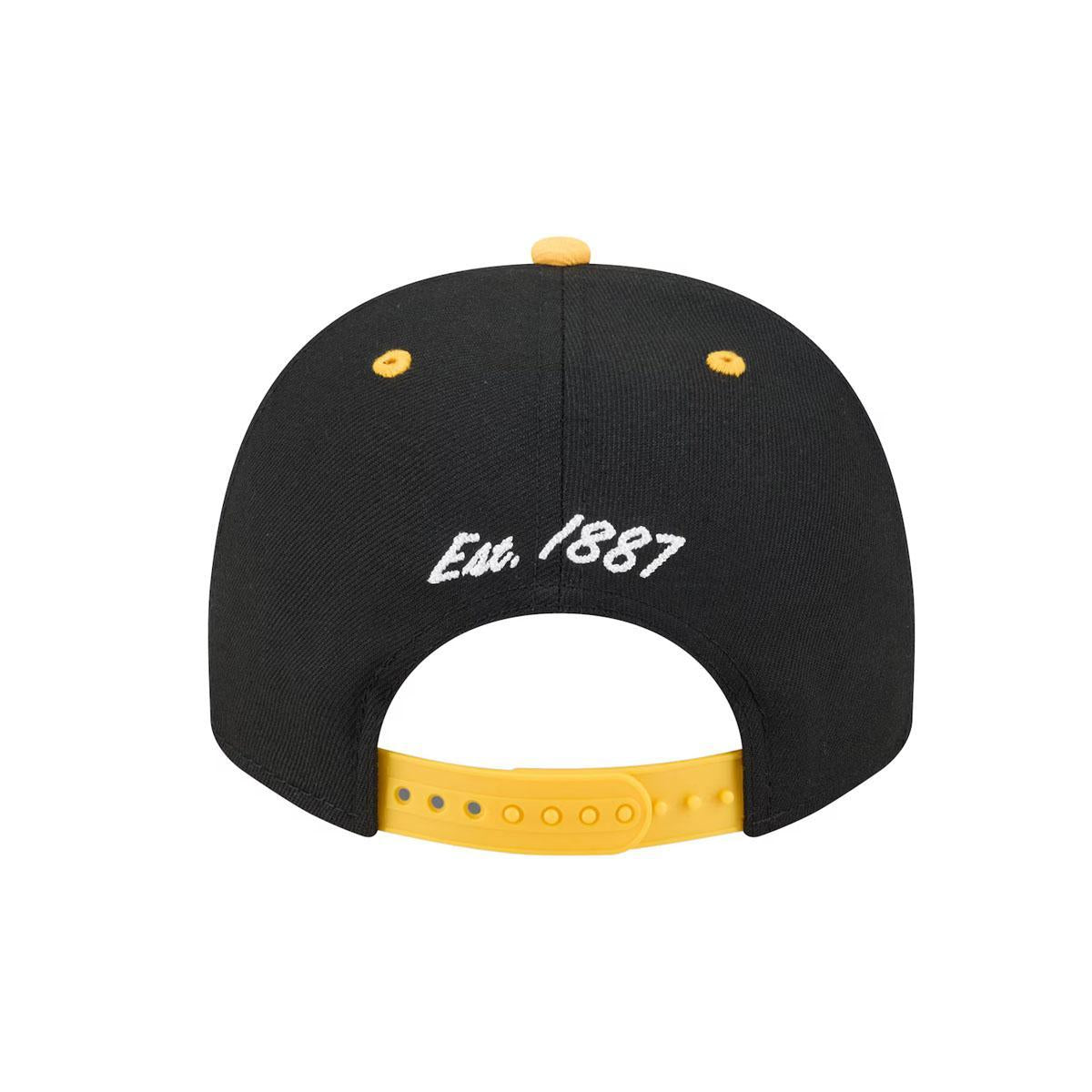 Pittsburgh Pirates New Era Black/Gold Arched A-Frame 9FIFTY Adjustable Hat