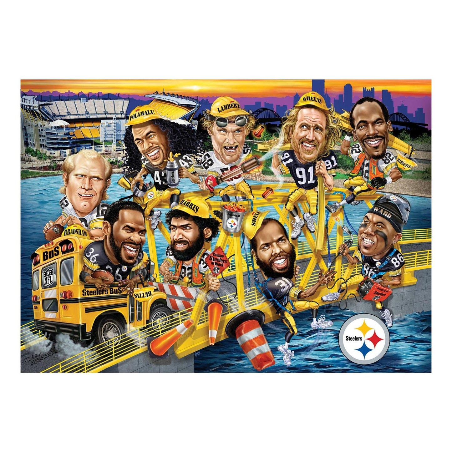 Pittsburgh Steelers All Time Greats 500-Piece Jigsaw Puzzle