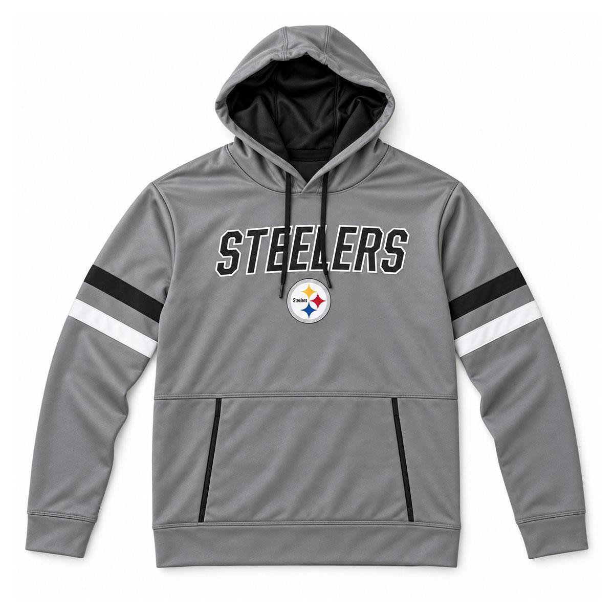 Pittsburgh Steelers Charcoal Pullover Hoodie
