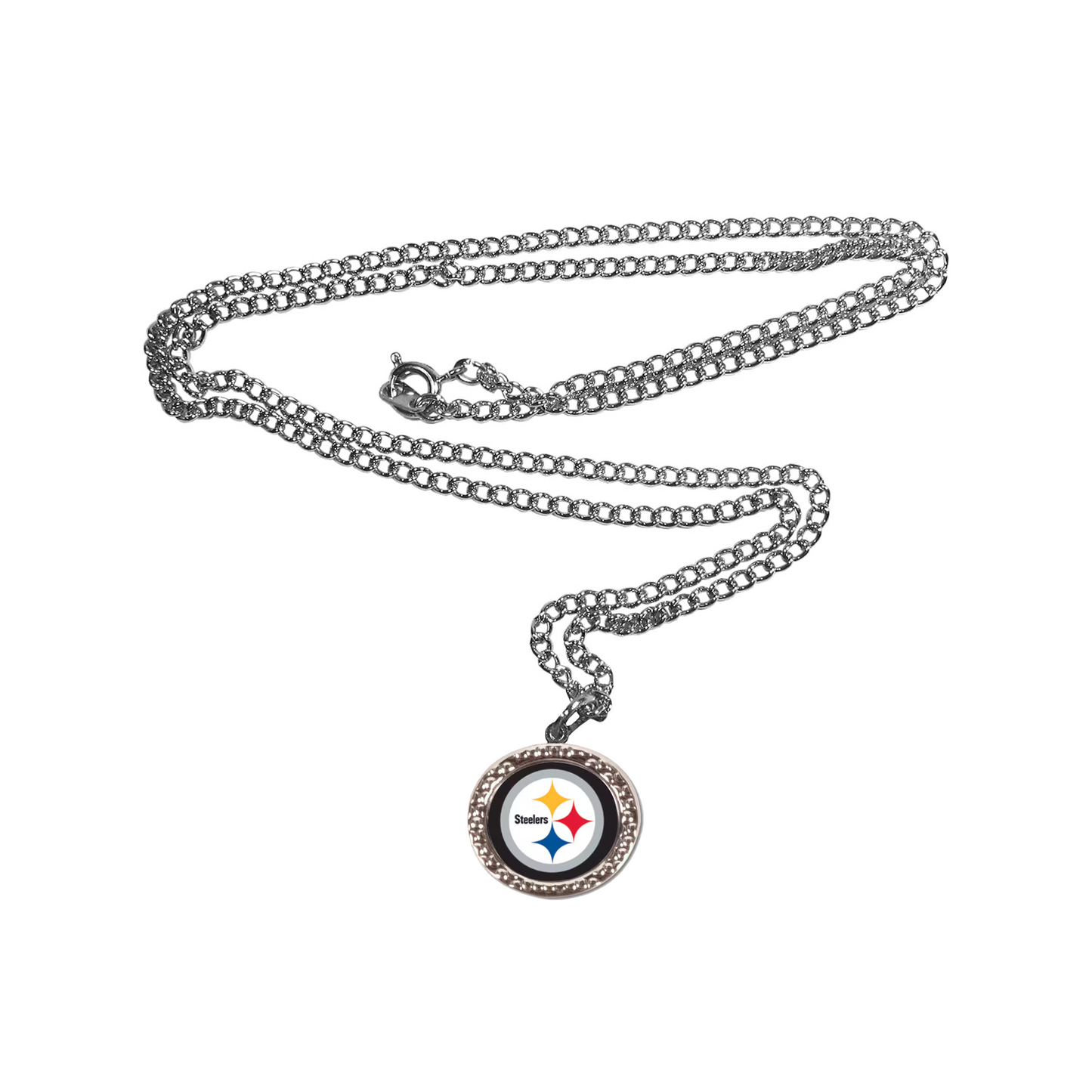 Pittsburgh Steelers Round Logo Necklace