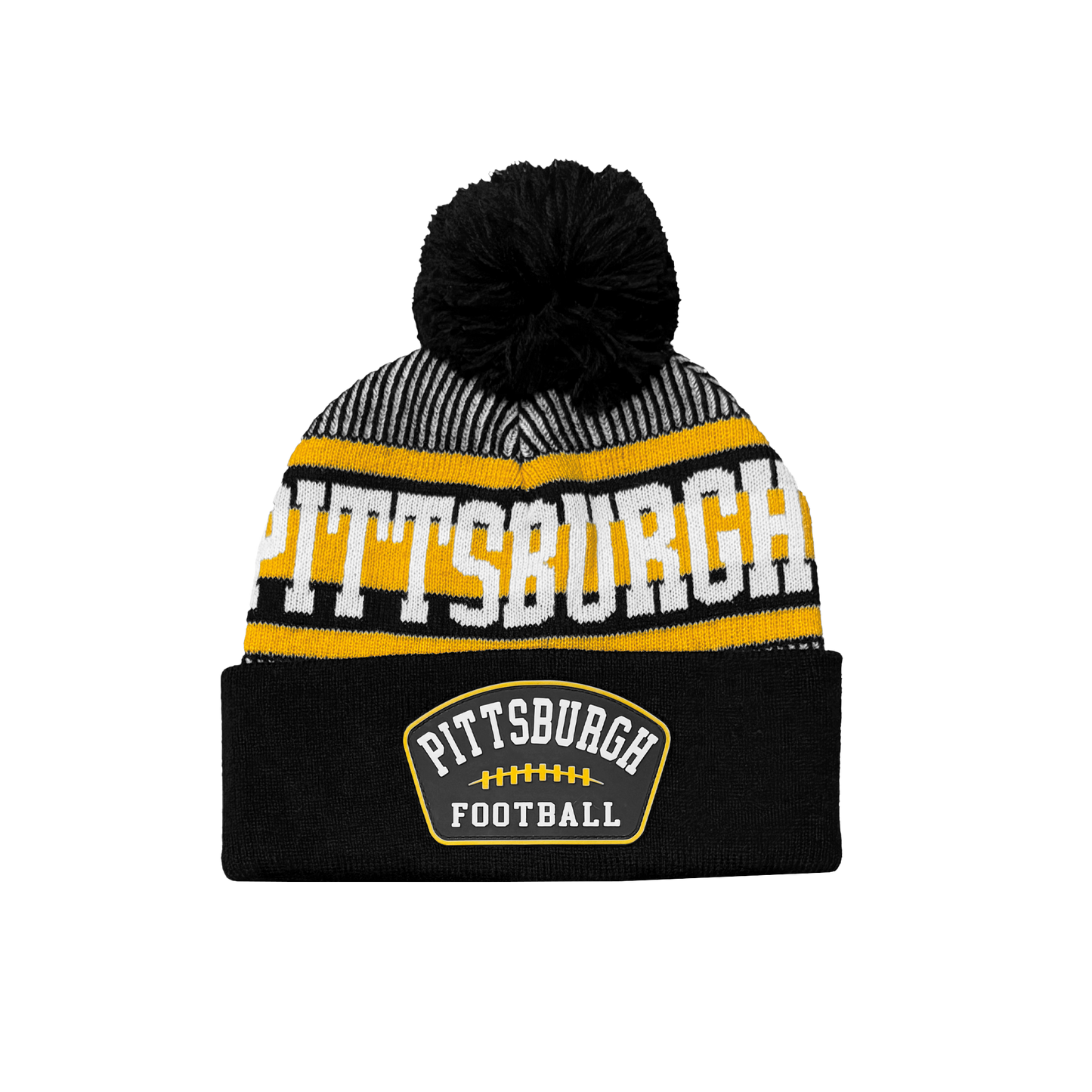 Pittsburgh Football Pom Beanie