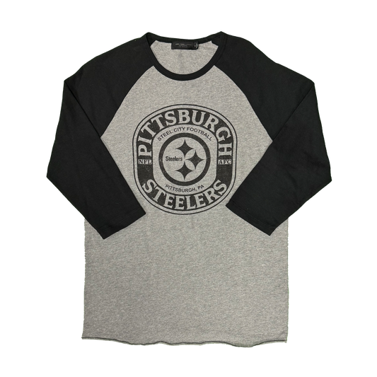 Junk Food Steel City Football 3/4 Sleeve Raglan