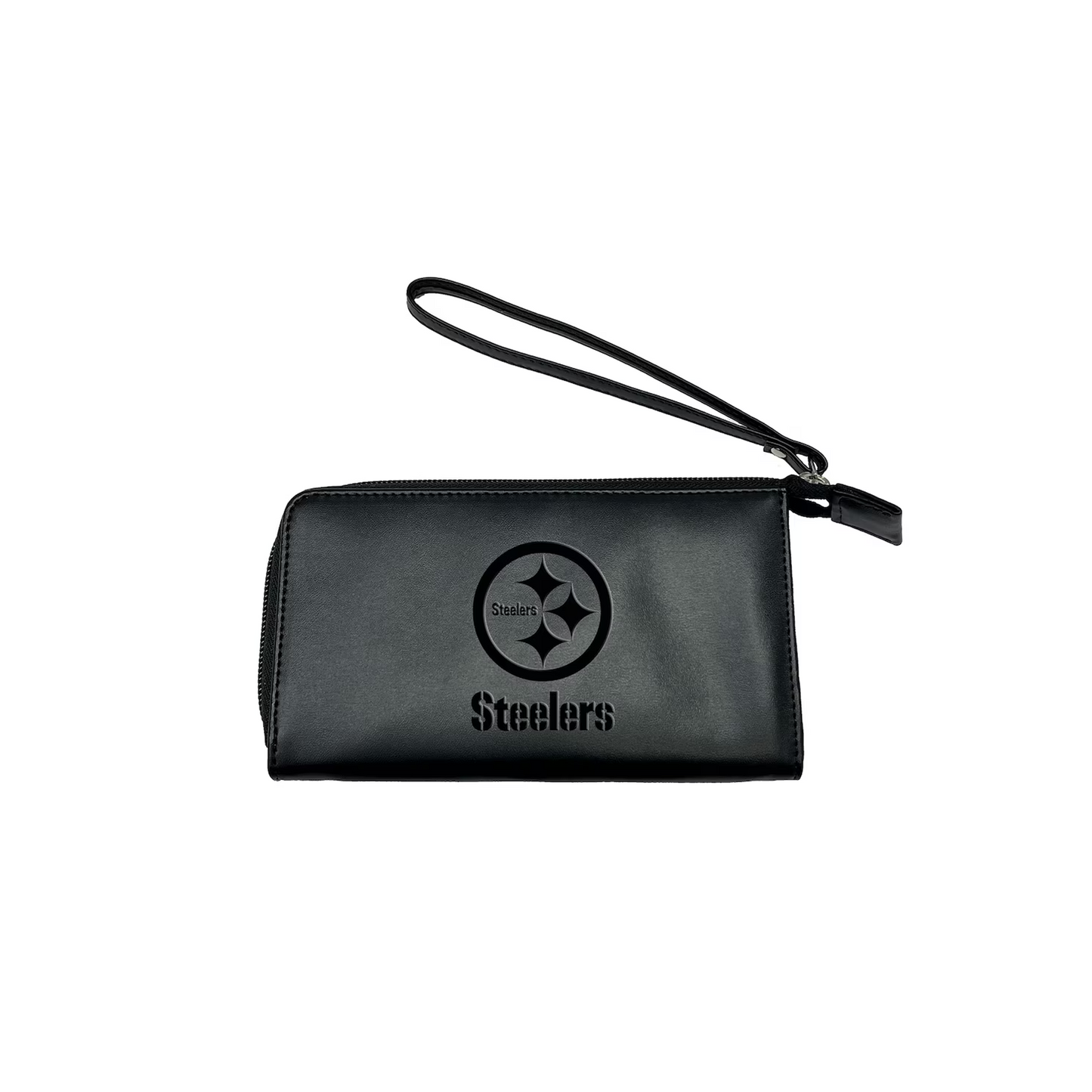 Pittsburgh Steelers Black Cell Phone Wristlet Wallet