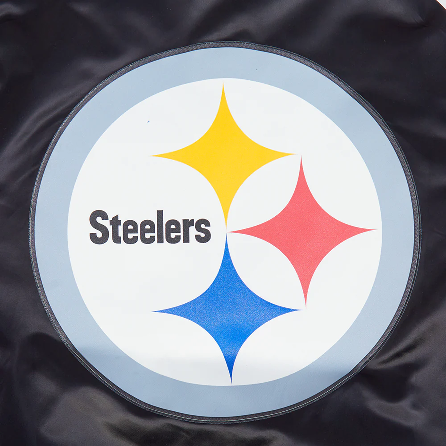 Pittsburgh Steelers Script Tail Satin Jacket