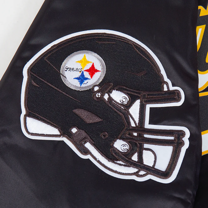 Pittsburgh Steelers Script Tail Satin Jacket