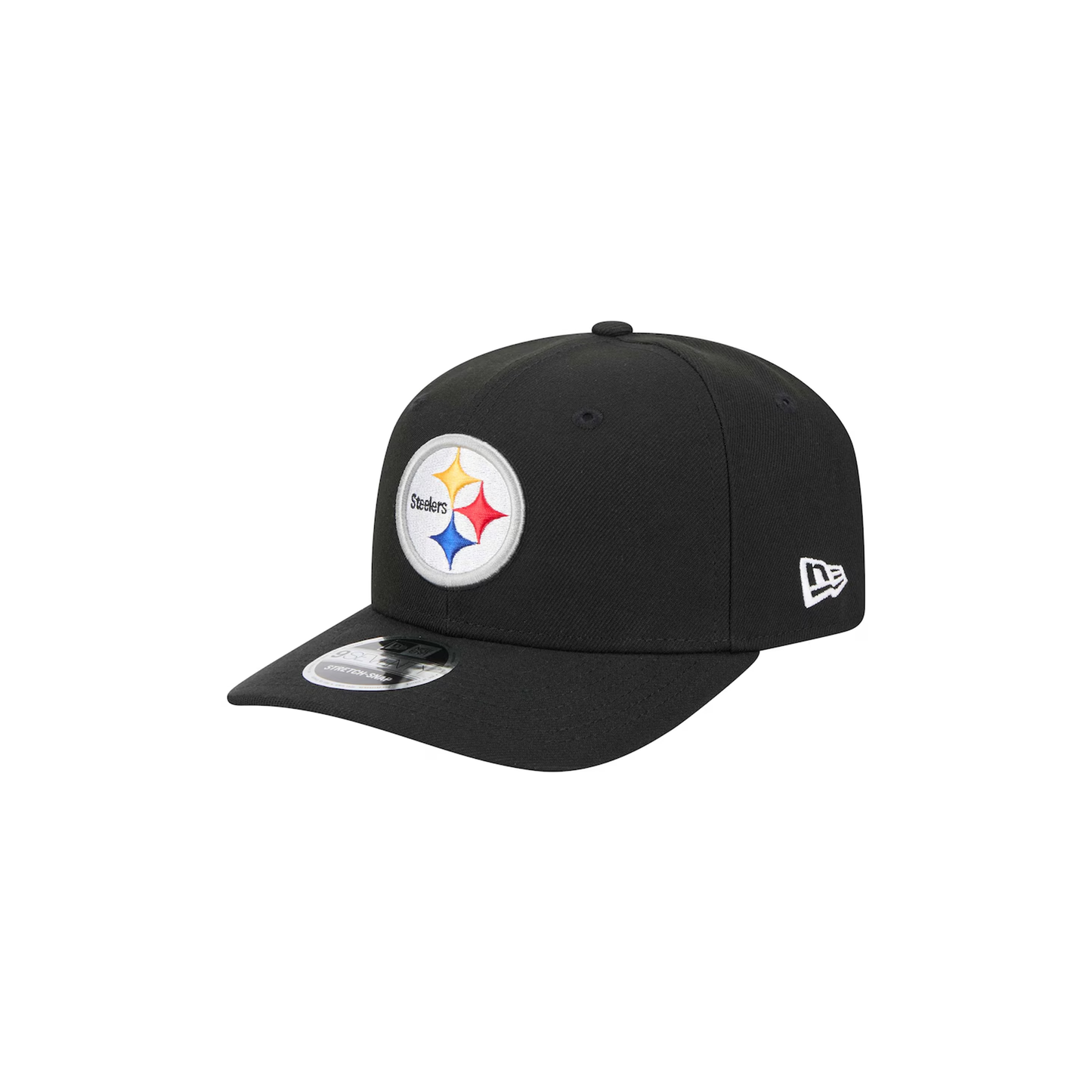 Pittsburgh Steelers New Era Black 9SEVENTY Stretch-Snap Hat