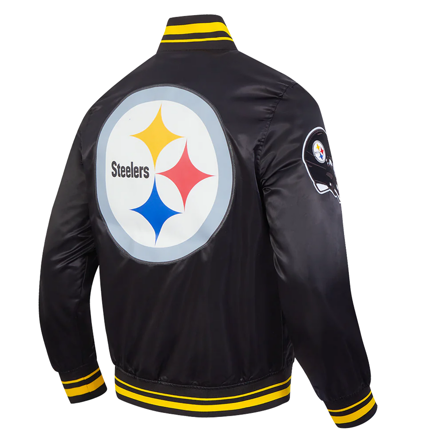 Pittsburgh Steelers Script Tail Satin Jacket