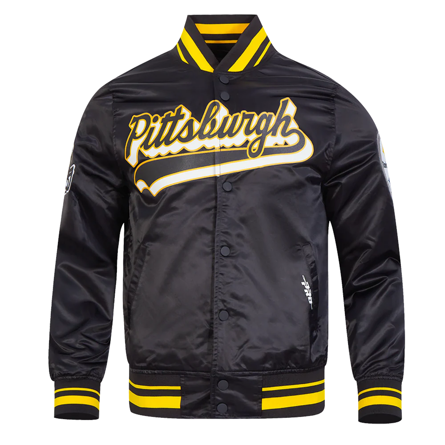 Pittsburgh Steelers Script Tail Satin Jacket