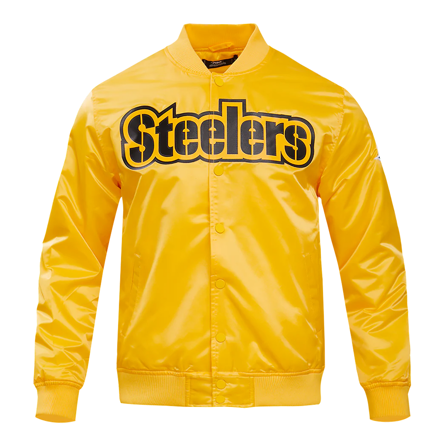 Pittsburgh Steelers Big Logo Gold Satin Jacket