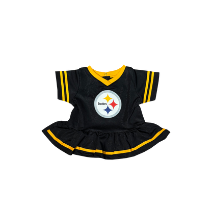 Baby Girls Pittsburgh Steelers Cheerleader Dress and Diaper Cover Set