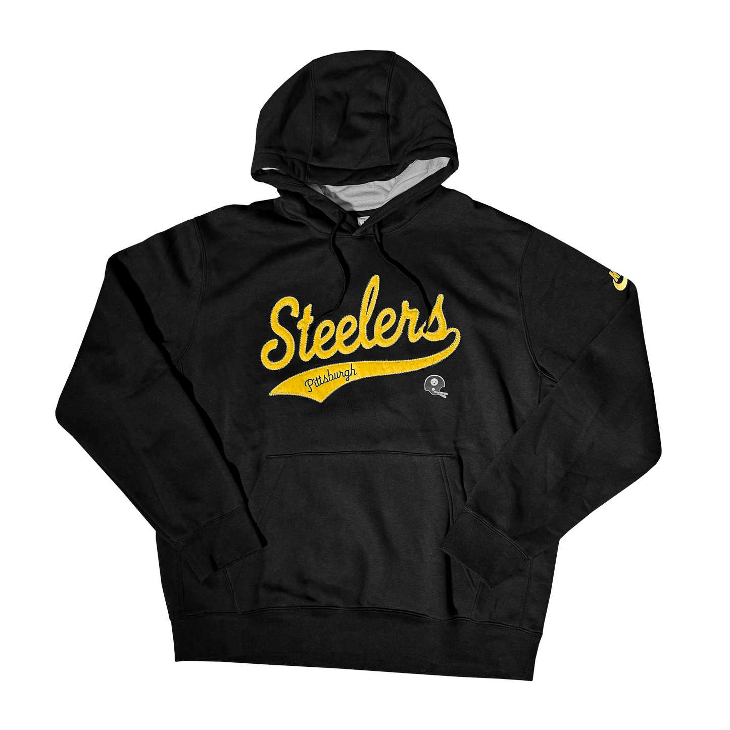 Pittsburgh Steelers Nike Black Rewind Club Logo Pullover Hoodie