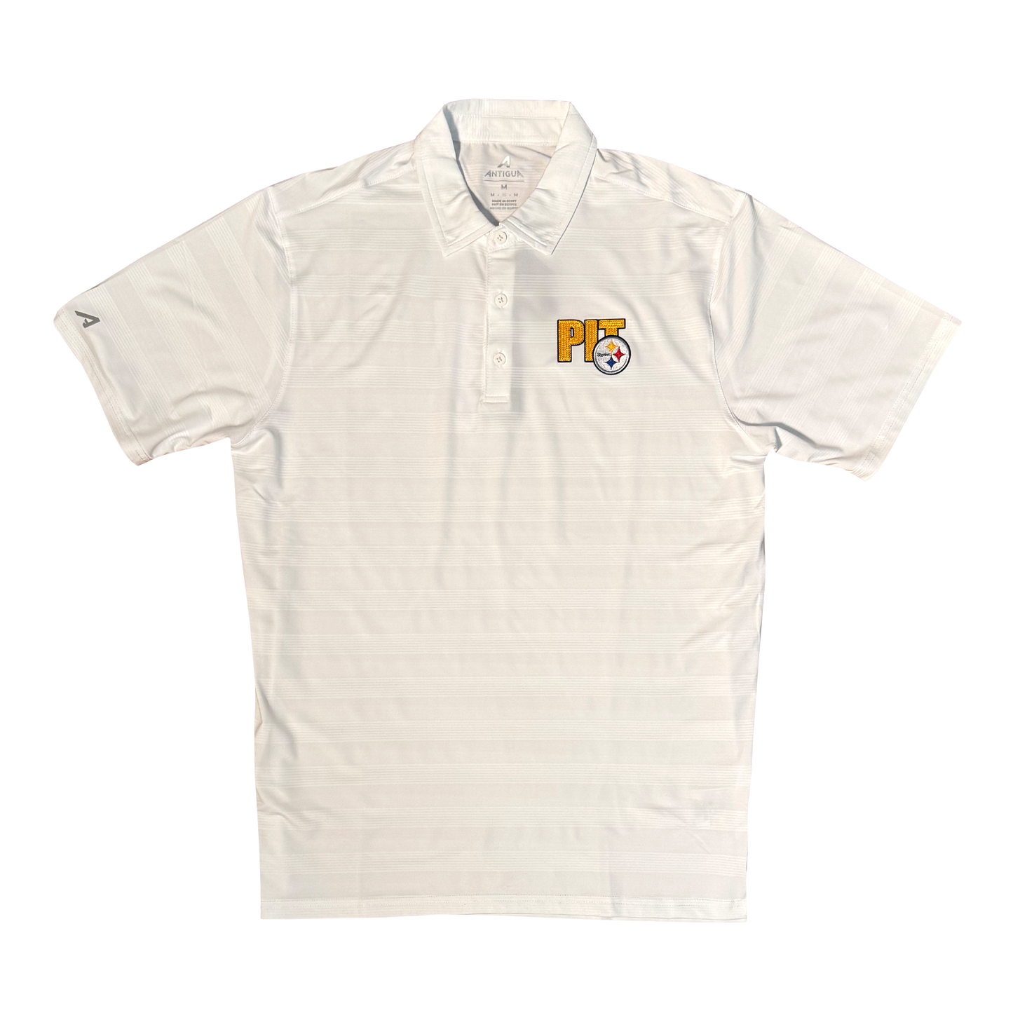 Pittsburgh Steelers Antigua White Tunnel Polo