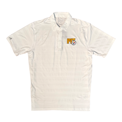 Pittsburgh Steelers Antigua White Tunnel Polo