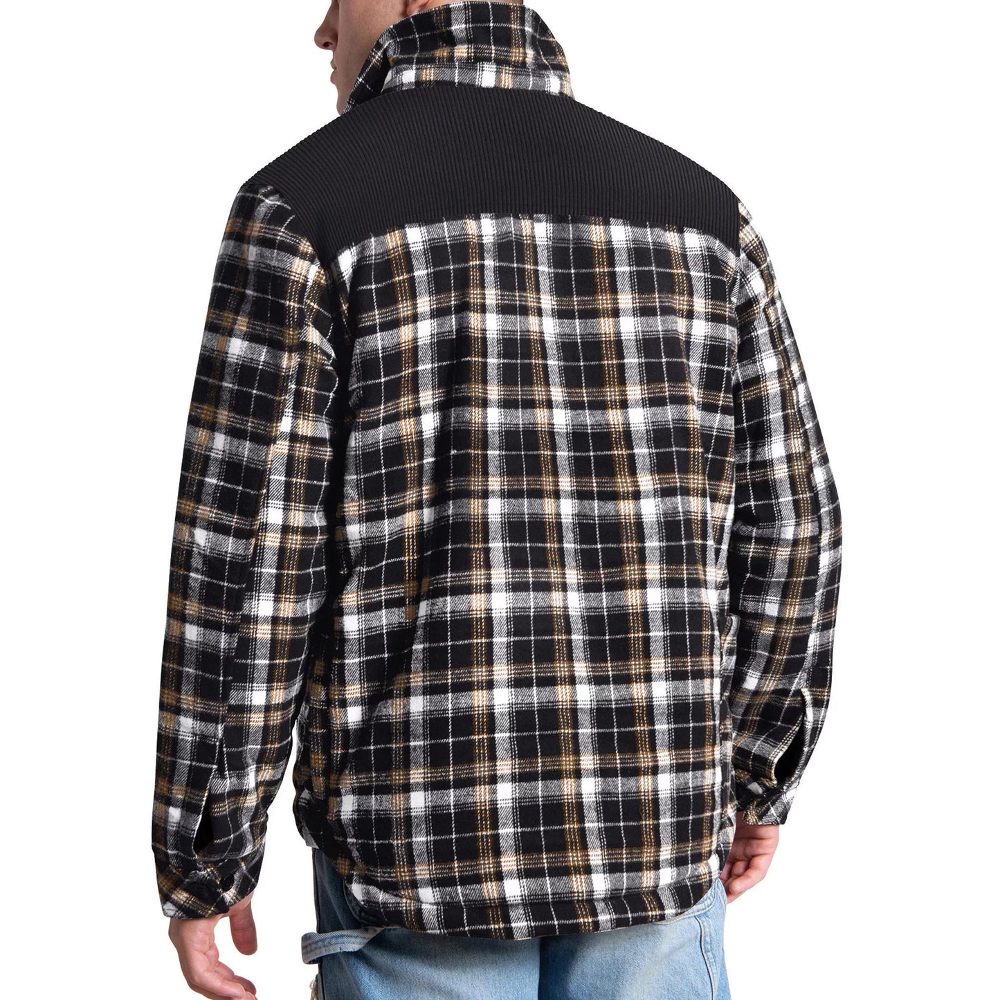 Pittsburgh Steelers Black Plaid Shirt Jacket