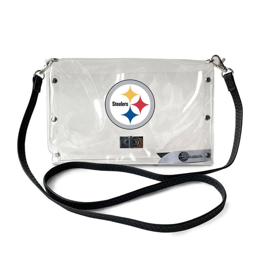 Pittsburgh Steelers 3D Logo Clear Envelope Purse