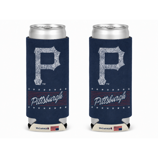 Pittsburgh Pirates Americana Slim Can Cooler