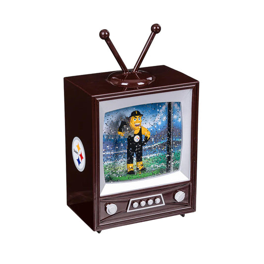 Pittsburgh Steelers 8" Vintage TV Water Globe Lantern with Mascot
