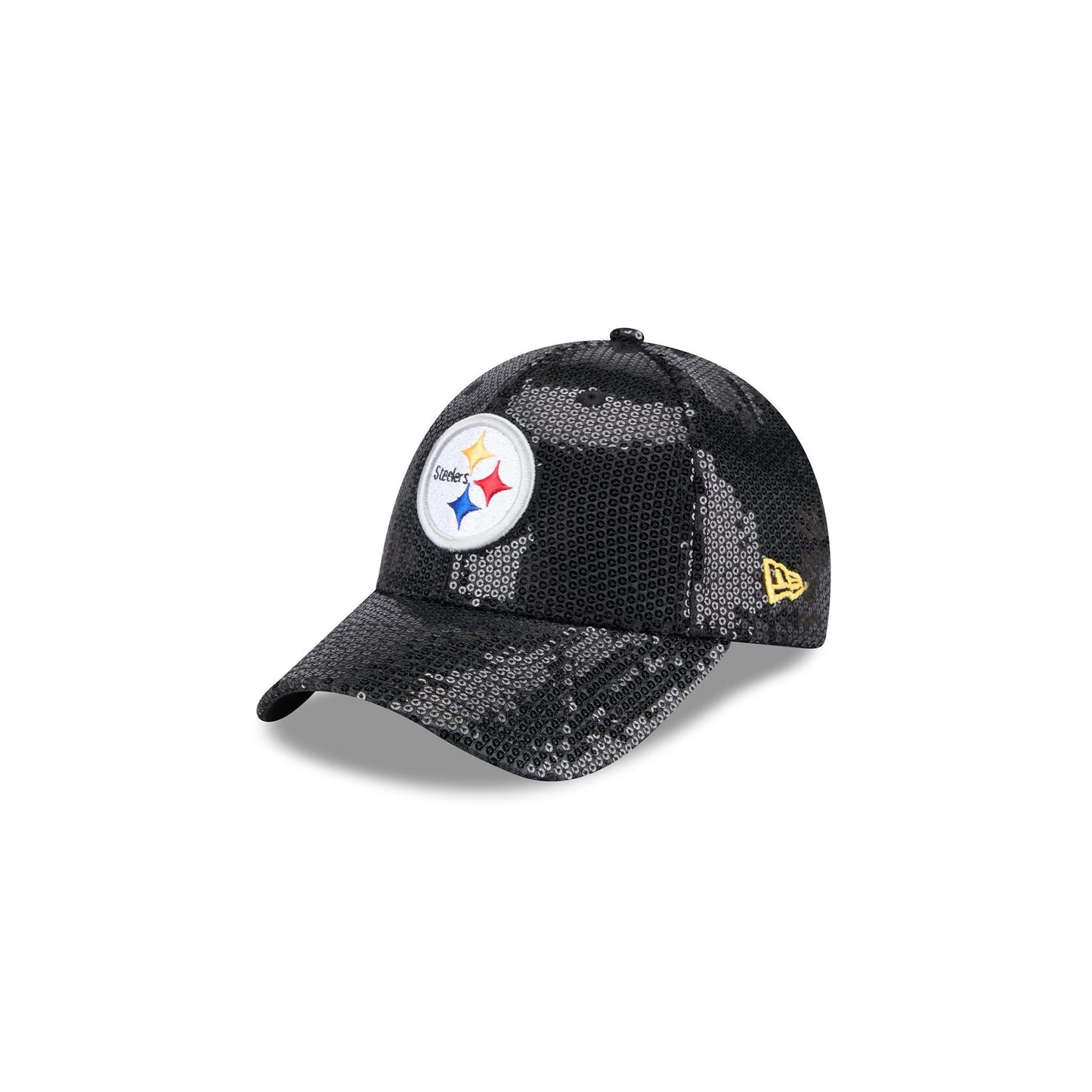 Pittsburgh Steelers Girl's 9FORTY Black Sequin Adjustable Hat