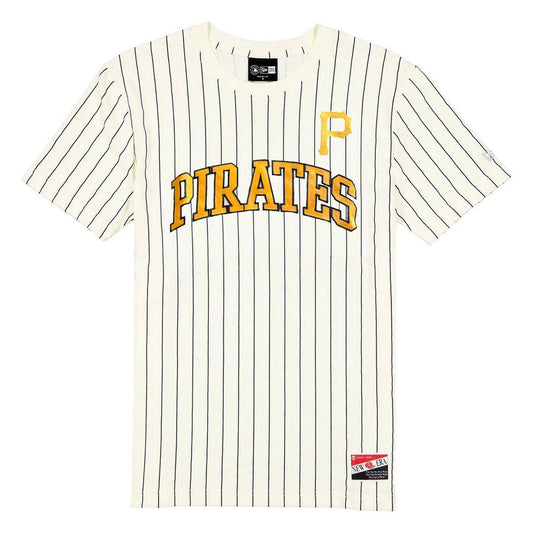 Pittsburgh Pirates Men's Pinstripe Twill Invert Wordmark Tee