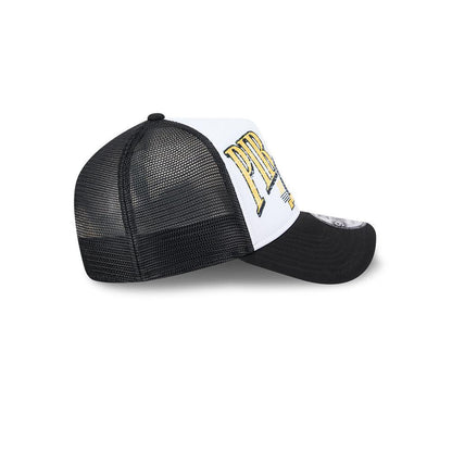 Pittsburgh Pirates Distressed 9FORTY Adjustable A-Frame Trucker Hat