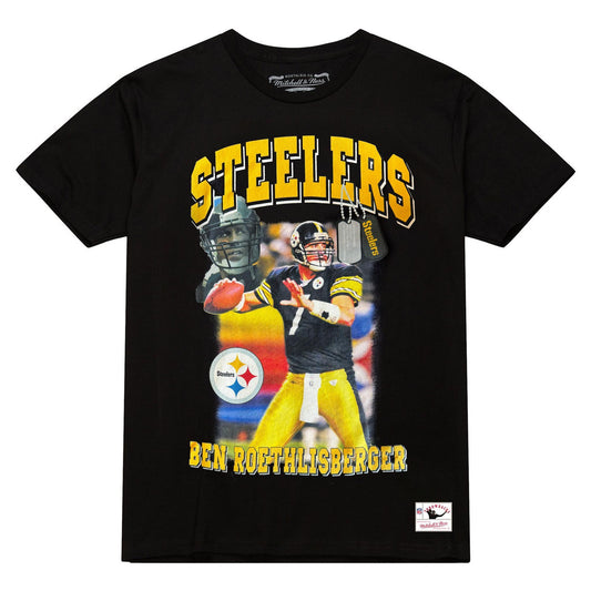 Mitchell & Ness Throwbacks Ben Roethlisberger #7 Photo Reel Tee