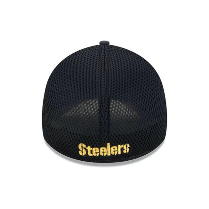 New Era Pittsburgh Steelers Mens Black Team Tone 39THIRTY Flex Hat