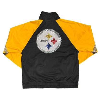 Pittsburgh Steelers Women's Zip-Up Sequin Jacket