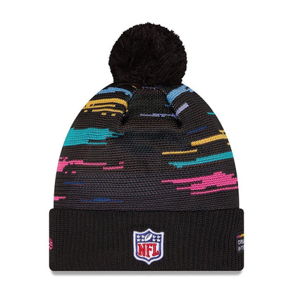 Pittsburgh Steelers New Era Black 2026 NFL Crucial Catch Cuffed Knit Hat with Pom
