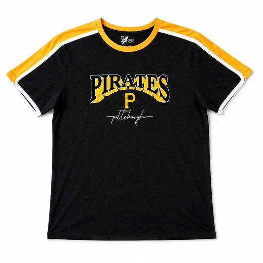 Pittsburgh Pirates Women's Gold Stripe Top