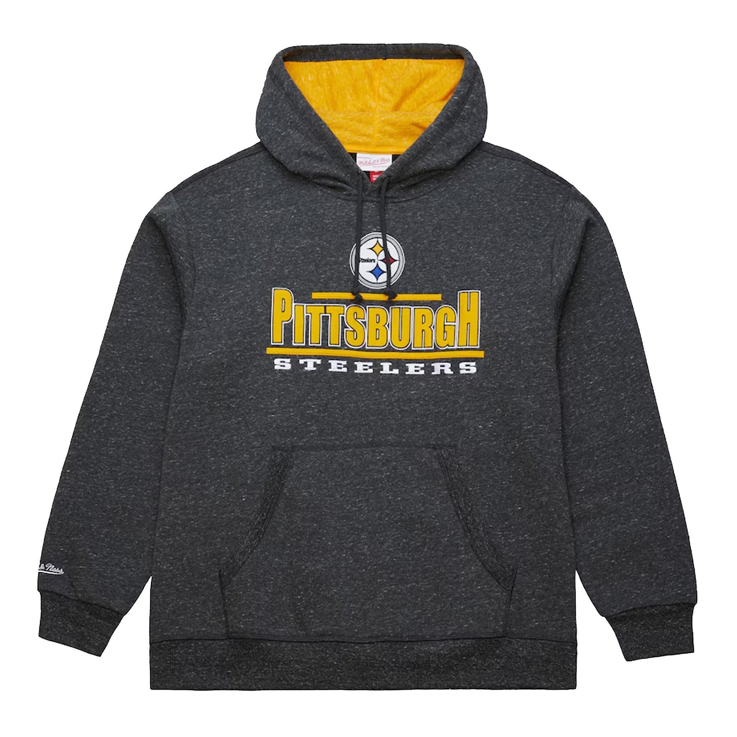 Charcoal Pittsburgh Steelers Throwback Fleece Hoodie