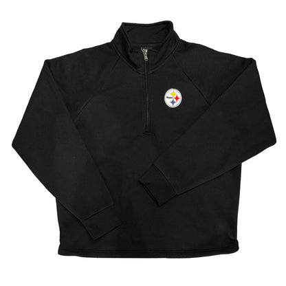 Pittsburgh Steelers Women's Cinch Bottom Quarter Zip Pullover