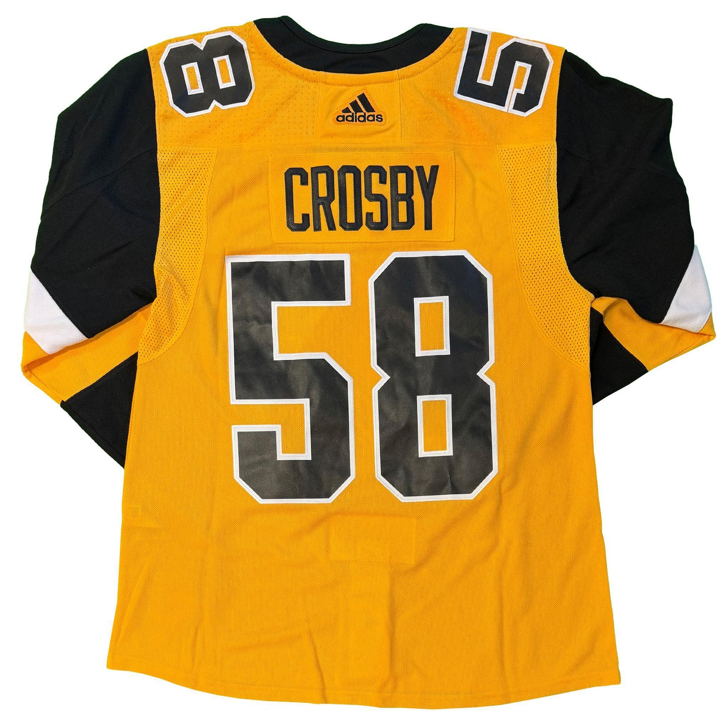 [MISPRINT] Men's Pittsburgh Penguins Sydney Crosby #58 Adidas Authentic Alternate Jersey