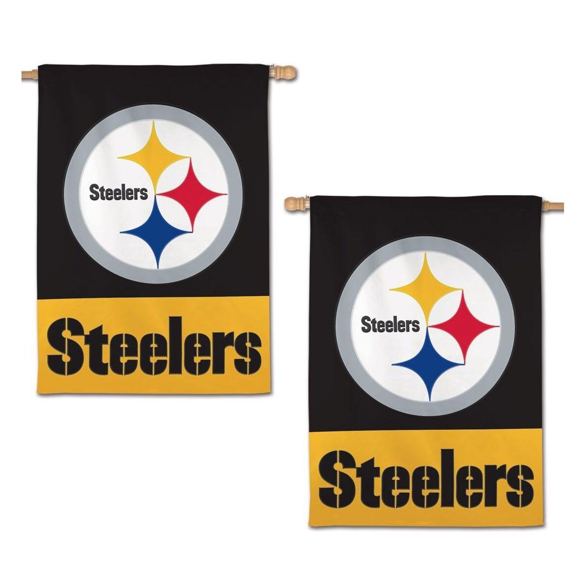 Pittsburgh Steelers Appliqué Vertical Flag