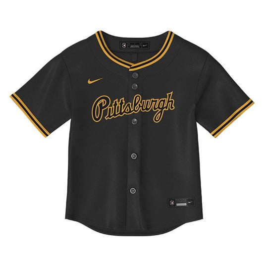 Pittsburgh Pirates Youth Black Alt. 1 Replica Blank Jersey