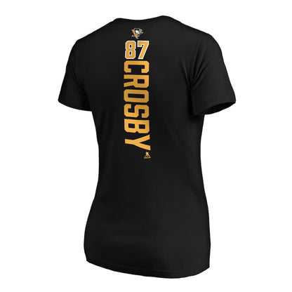 Sidney Crosby Pittsburgh Penguins Women's Playmaker V-Neck T-Shirt