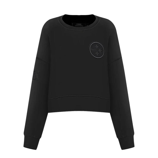 Pittsburgh Steelers Women's Blackout Crewneck