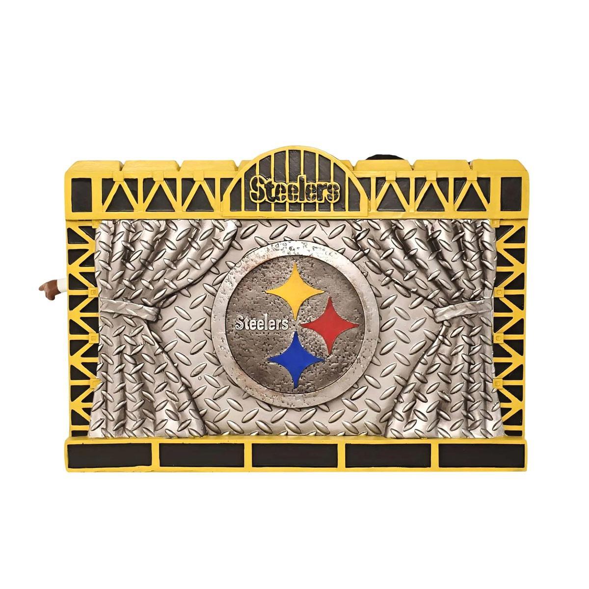 Pittsburgh Steelers Steel Curtain Defense Mini Bobblehead Scene