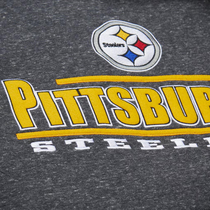 Charcoal Pittsburgh Steelers Throwback Fleece Hoodie
