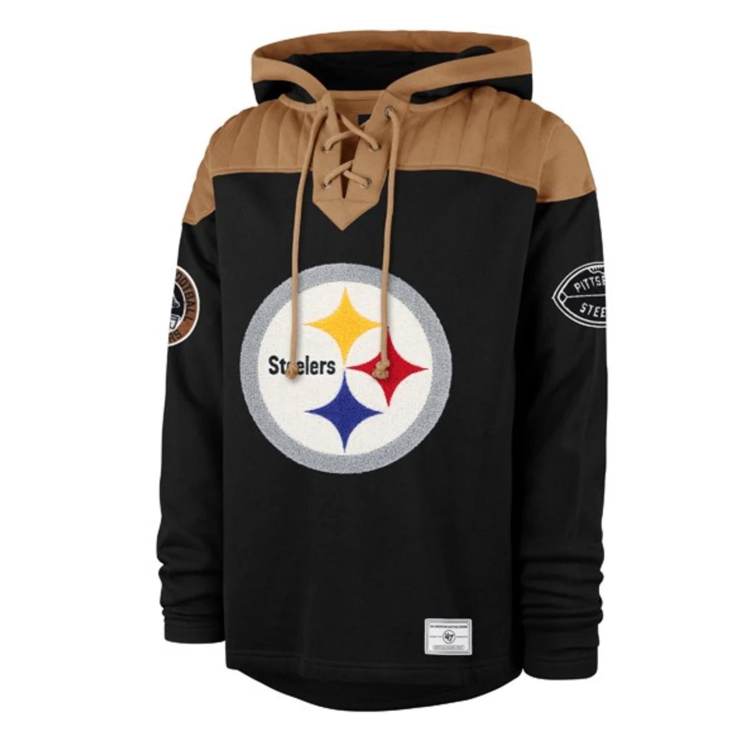 Pittsburgh Steelers Flannagan ’47 Wingback Lacer Pullover