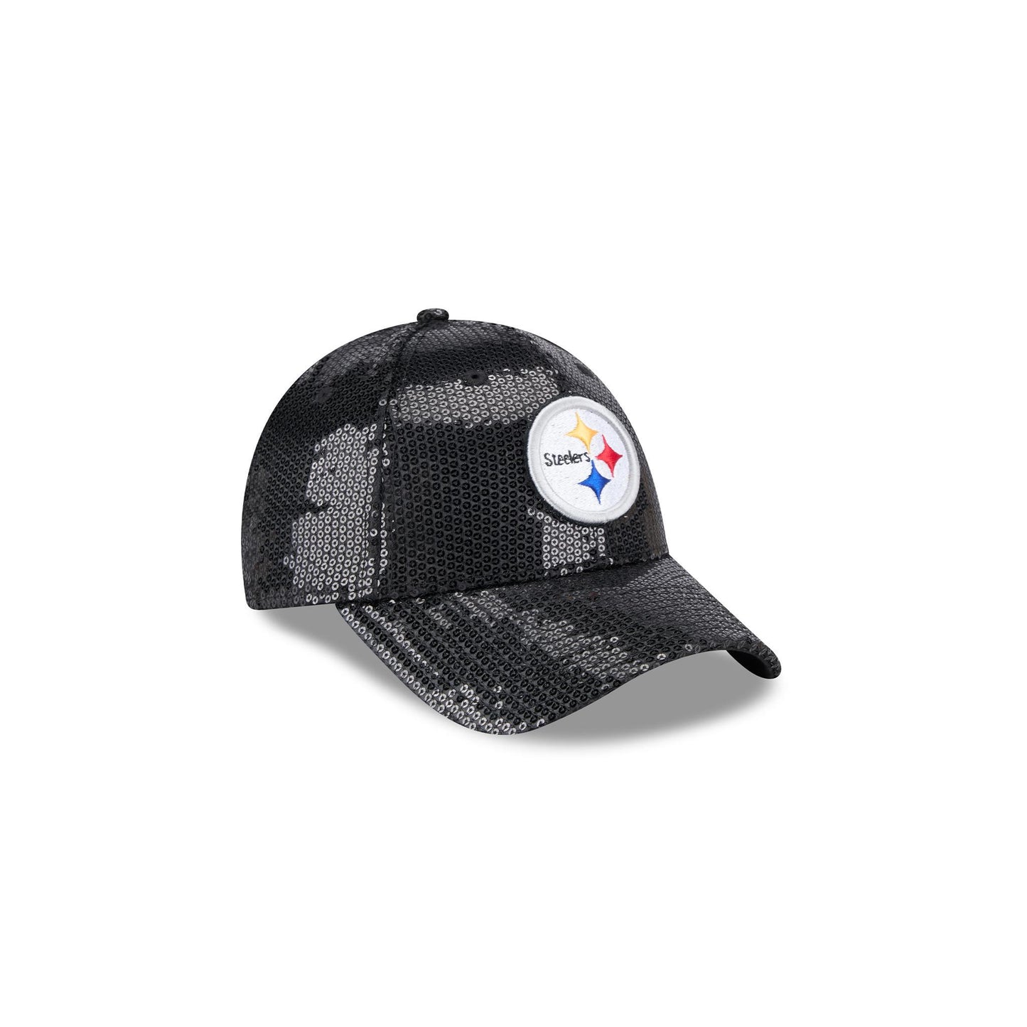 Pittsburgh Steelers Girl's 9FORTY Black Sequin Adjustable Hat