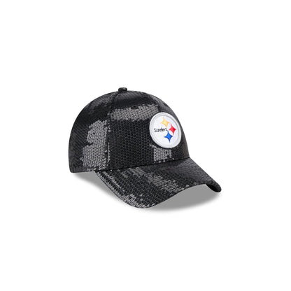 Pittsburgh Steelers Girl's 9FORTY Black Sequin Adjustable Hat