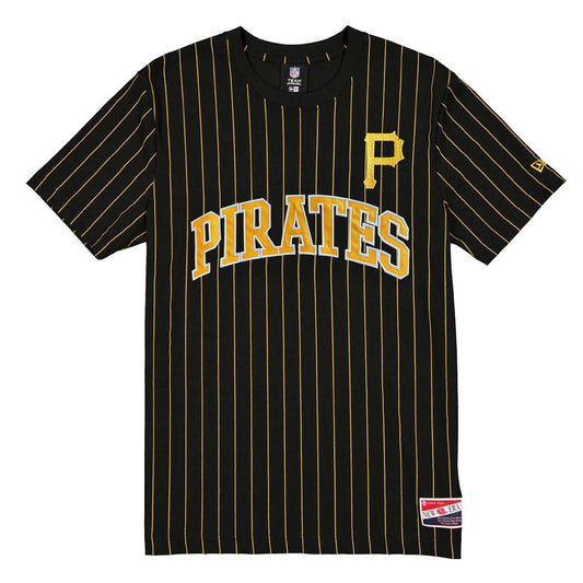 Pittsburgh Pirates Men's Pinstripe Twill Wordmark Tee